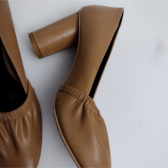 Dress heels sz 9.5M Brown Leather - Picture 6 of 11